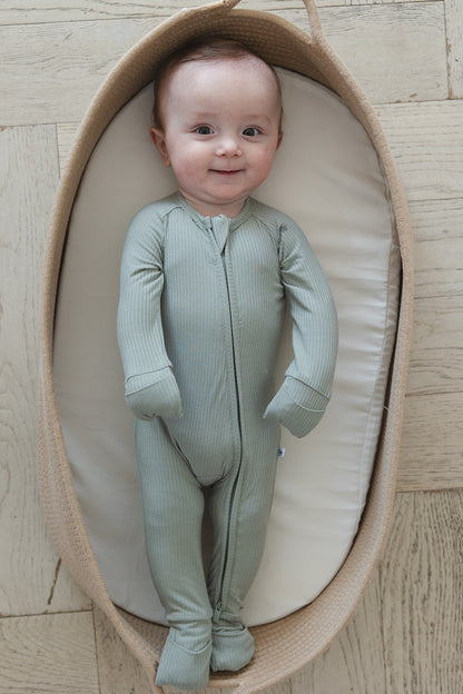 Sage (ribbed) - Zippy Blush Lotus