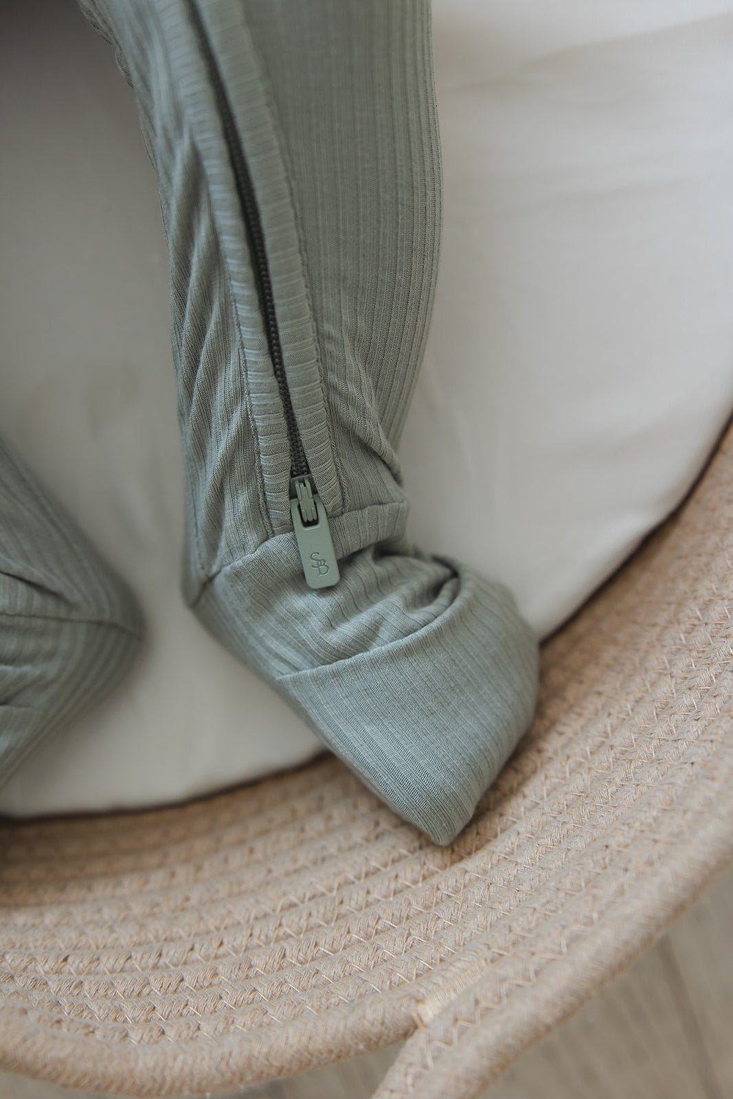 Sage (ribbed) - Zippy Blush Lotus