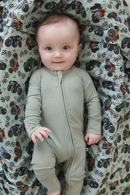 Sage (ribbed) - Zippy Blush Lotus