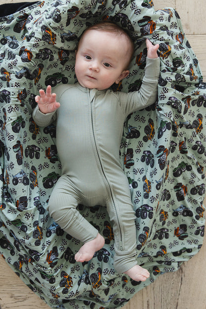 Sage (ribbed) - Zippy Blush Lotus