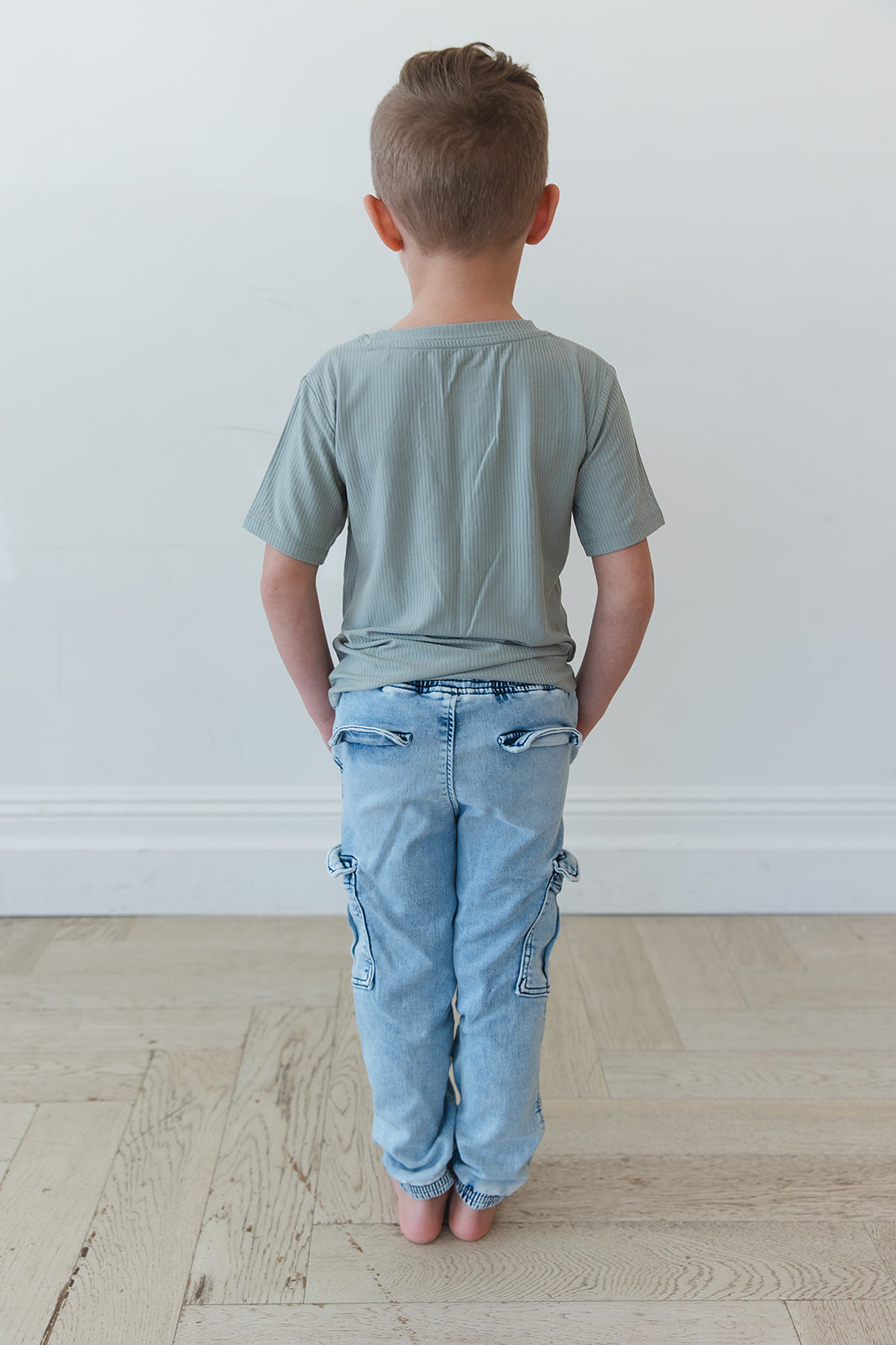 Sage (ribbed) - Everyday Tee Blush Lotus