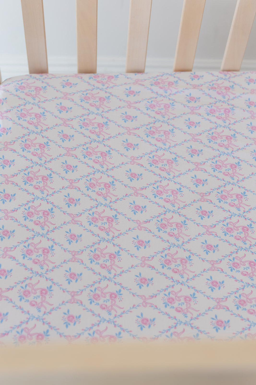 Charlotte - Crib Sheet Blush Lotus