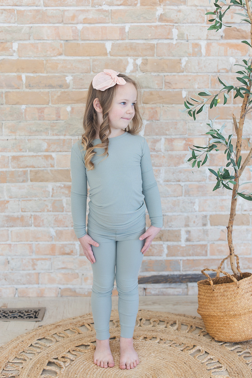 Sage (ribbed)  - Set Blush Lotus