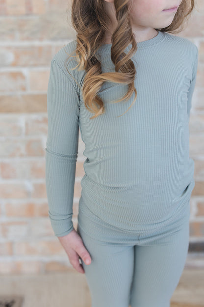 Sage (ribbed)  - Set Blush Lotus