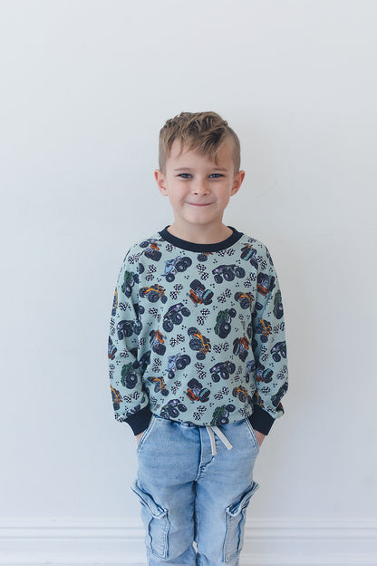 Stadium Smash - Bamboo Terry Sweatshirt Blush Lotus