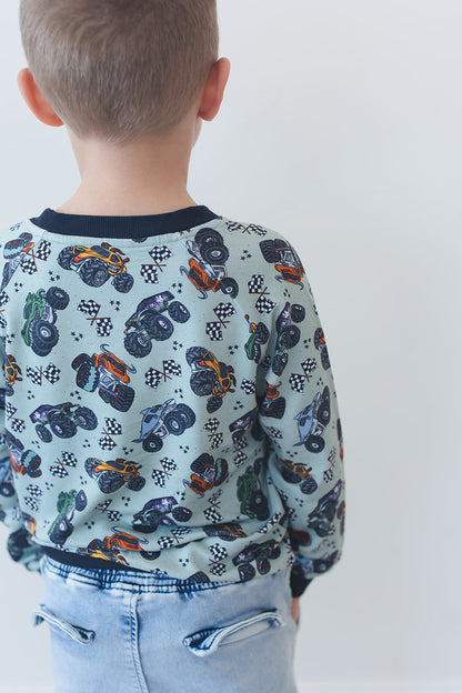 Stadium Smash - Bamboo Terry Sweatshirt Blush Lotus