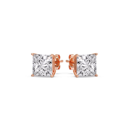 Princess Cut Diamond Stud Earring Fascinating Diamonds