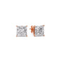 Princess Cut Diamond Stud Earring Fascinating Diamonds