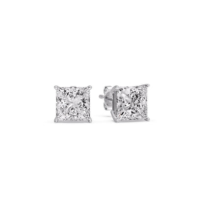 Princess Cut Diamond Stud Earring Fascinating Diamonds