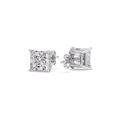 Princess Cut Diamond Stud Earring Fascinating Diamonds