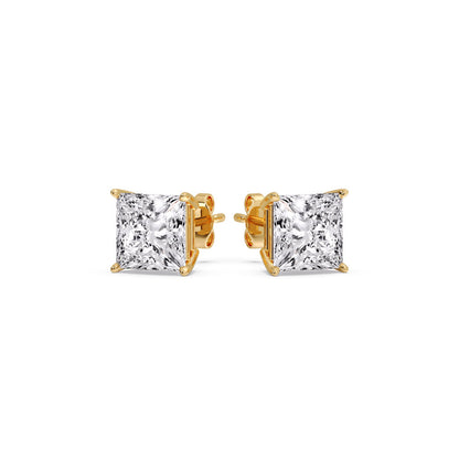Princess Cut Diamond Stud Earring Fascinating Diamonds