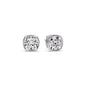 Bezel Set Cushion Diamond Stud Earrings Fascinating Diamonds