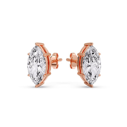 Marquise Diamond 6 Prong Stud Earrings Fascinating Diamonds