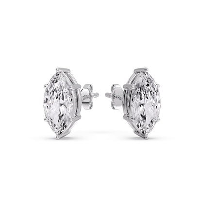 Marquise Diamond 6 Prong Stud Earrings Fascinating Diamonds
