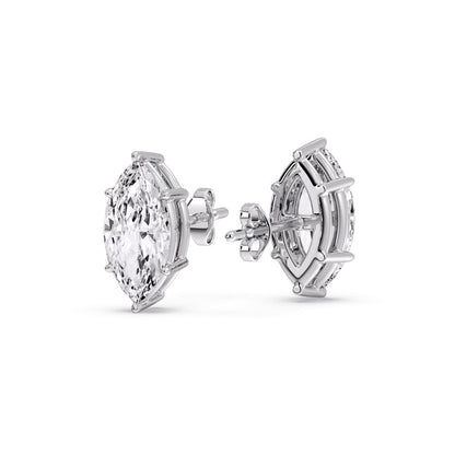Marquise Diamond 6 Prong Stud Earrings Fascinating Diamonds