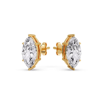 Marquise Diamond 6 Prong Stud Earrings Fascinating Diamonds