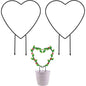 2-Pack: Heart-Shaped Plant Support Stake