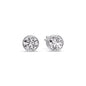 Round Cut Stud Bezel Set Earring Fascinating Diamonds