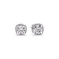 Bezel Set Cushion Diamond Stud Earrings Fascinating Diamonds
