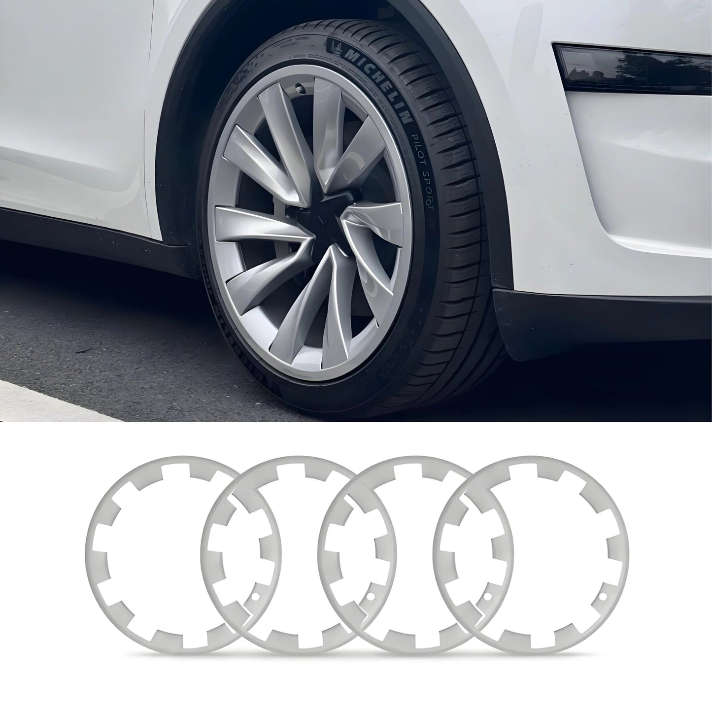 20″ Wheel Rim Protectors for Model Y Juniper (4PCS) Tesery Official Store