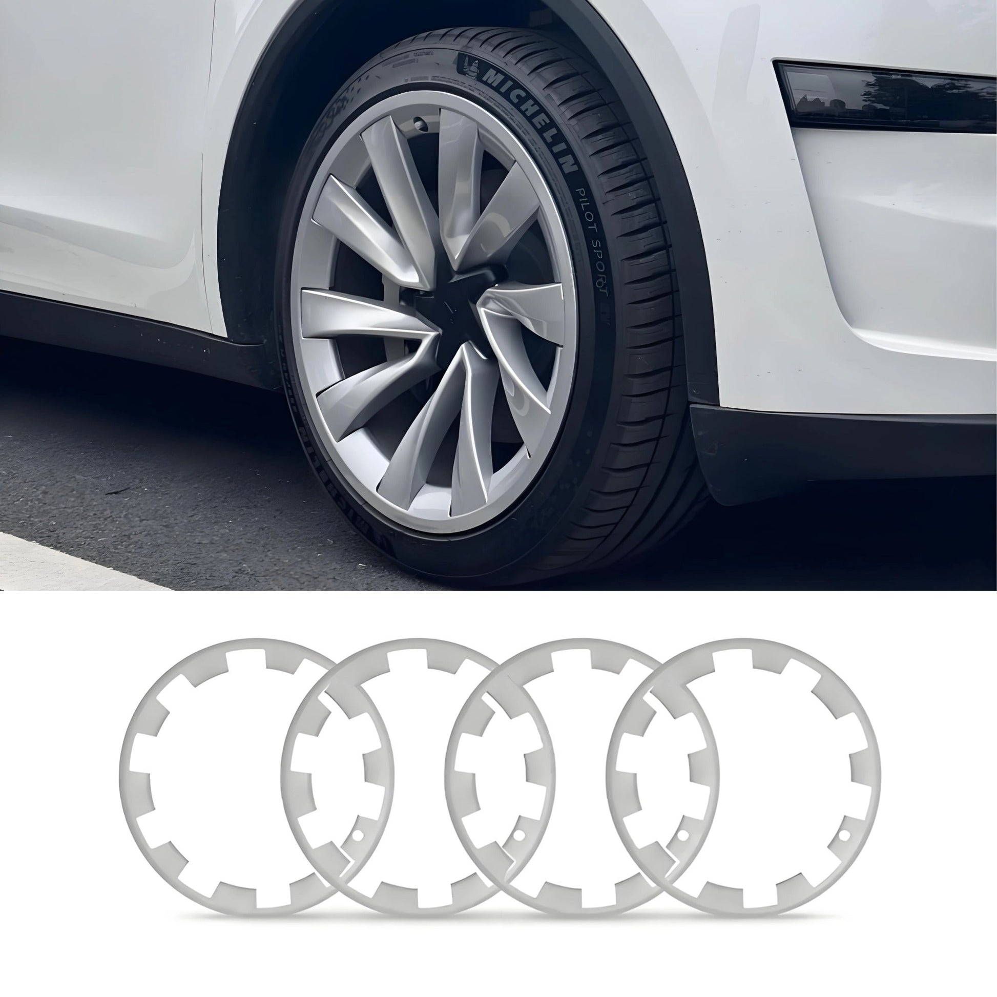 20″ Wheel Rim Protectors for Model Y Juniper (4PCS) Tesery Official Store