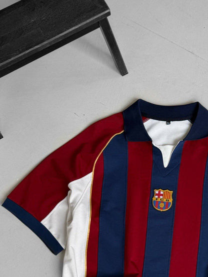 2001-2002 Barcelona Home Shirt - Vintage Football Jersey - Retro Soccer Kit Withinblack