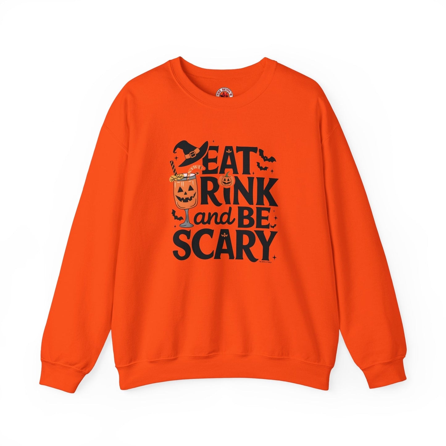 Eat Drink and Be Scary Crewneck Sweatshirt The Devil's Pickle