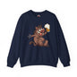 Beer Drinking Boar Crewneck Sweatshirt The Devil's Pickle