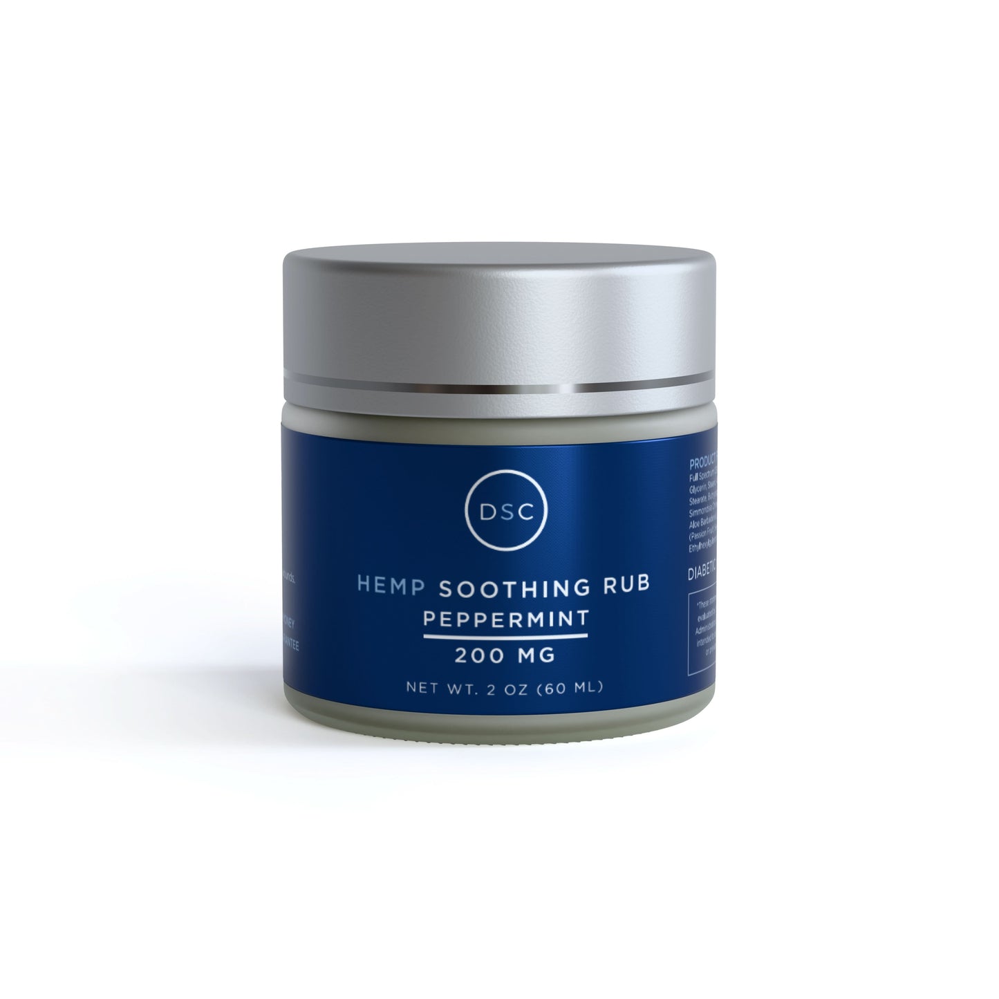 DSC Hemp Cream For Neuropathy Aches & Nerve Pain (Peppermint) DSC