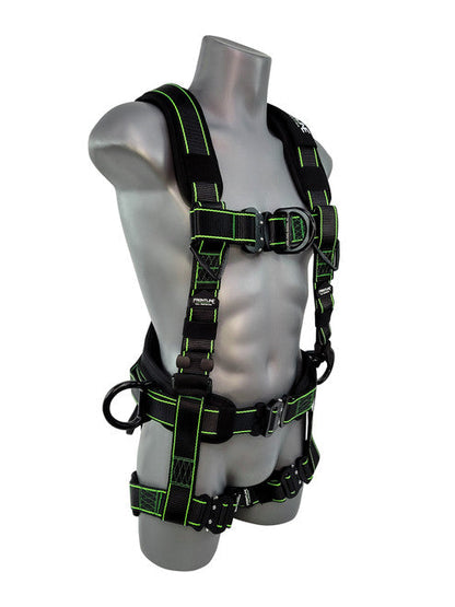Frontline 200RE Elite Lite Climbing/Rescue Full Body Harness with Aluminum Quick Connect Buckles 2XL/3XL VM Hardware