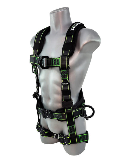 Frontline 200RE Elite Lite Climbing/Rescue Full Body Harness with Aluminum Quick Connect Buckles Universal VM Hardware