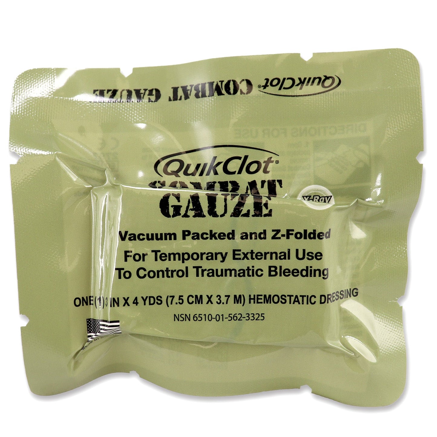 QuikClot Combat Gauze, Z-Fold, Military quakekits.com