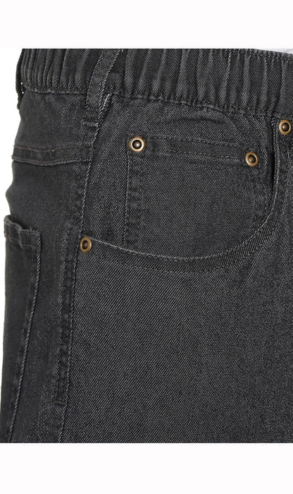 Men’s Lightweight Casual Elastic Waist Pull-On Jeans – Denim & Twill Pants with Easy Fit TURTLE BAY APPAREL