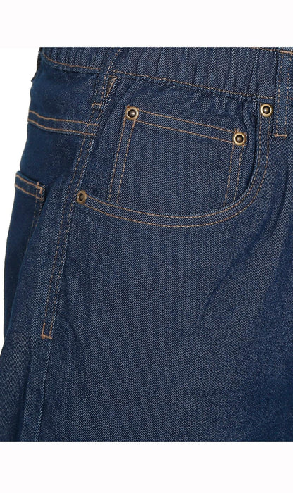Men’s Lightweight Casual Elastic Waist Pull-On Jeans – Denim & Twill Pants with Easy Fit TURTLE BAY APPAREL