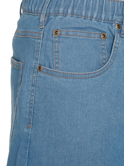 Men’s Lightweight Casual Elastic Waist Pull-On Jeans – Denim & Twill Pants with Easy Fit TURTLE BAY APPAREL
