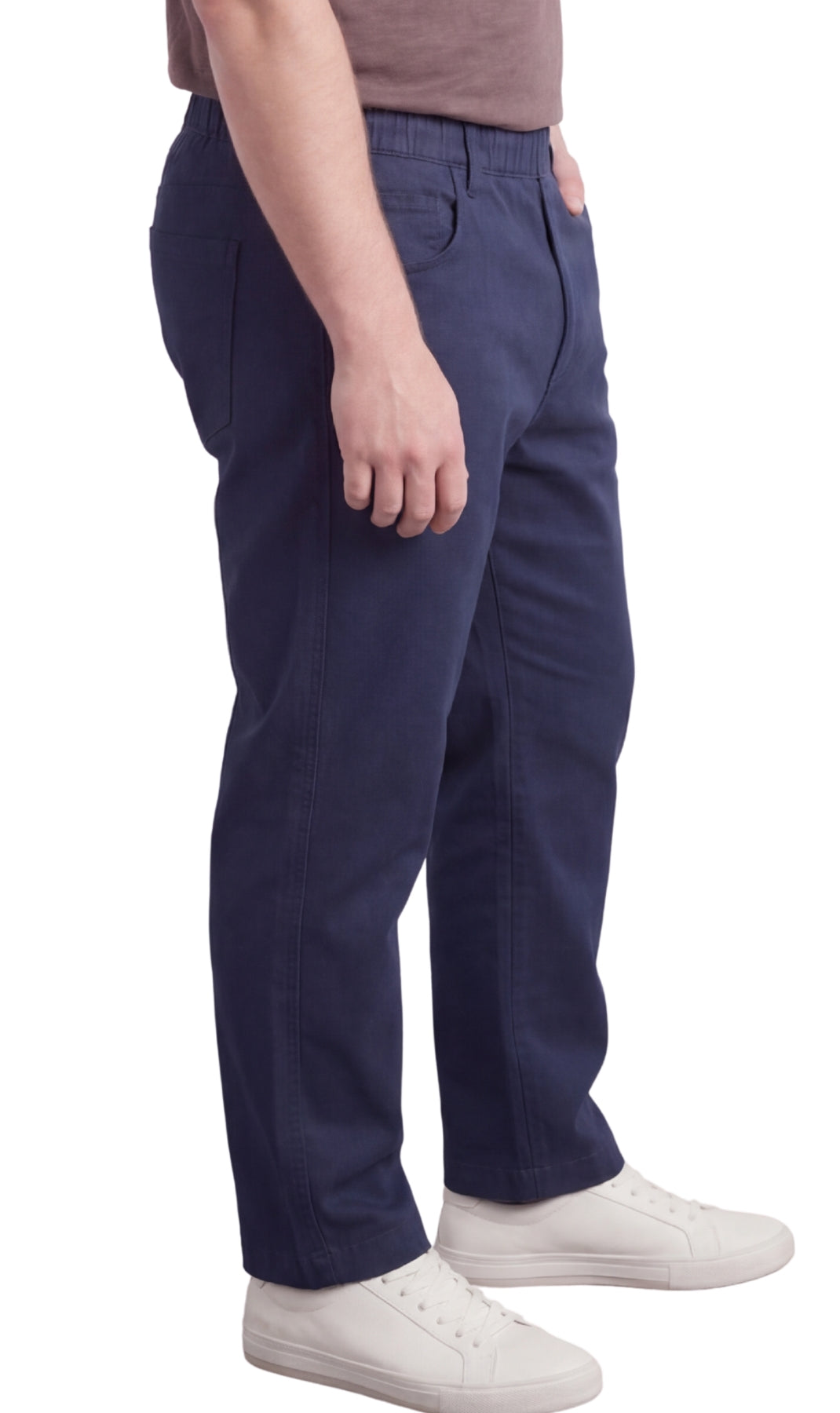 Men’s Lightweight Casual Elastic Waist Pull-On Jeans – Denim & Twill Pants with Easy Fit TURTLE BAY APPAREL