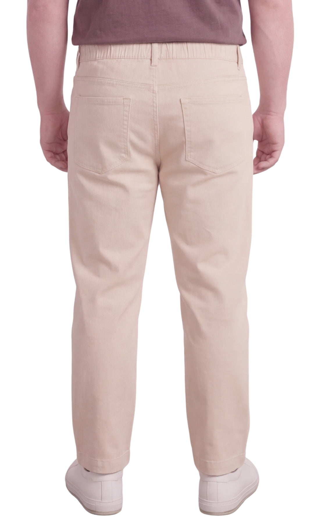 Men’s Lightweight Casual Elastic Waist Pull-On Jeans – Denim & Twill Pants with Easy Fit TURTLE BAY APPAREL