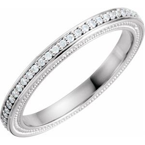 14K White 1/4 CTW Natural Diamond Eternity Band Ethereal Legacy Boutiques