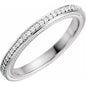 14K White 1/4 CTW Natural Diamond Eternity Band Ethereal Legacy Boutiques
