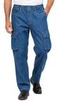 Men's Lightweight Double Cargo Pocket Pull-On Jeans TURTLE BAY APPAREL
