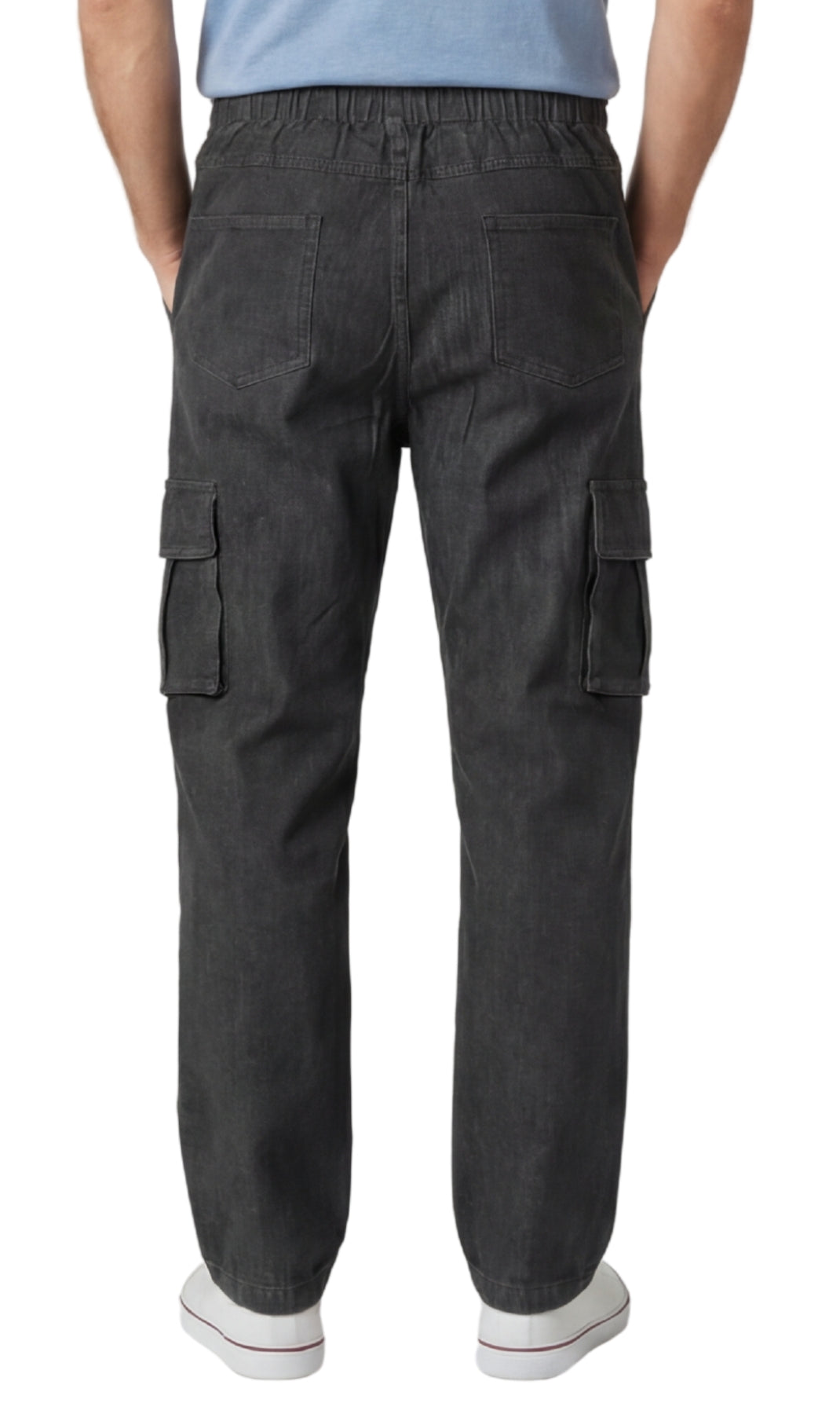 Men's Lightweight Double Cargo Pocket Pull-On Jeans TURTLE BAY APPAREL