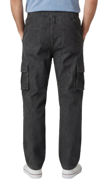 Men's Lightweight Double Cargo Pocket Pull-On Jeans TURTLE BAY APPAREL