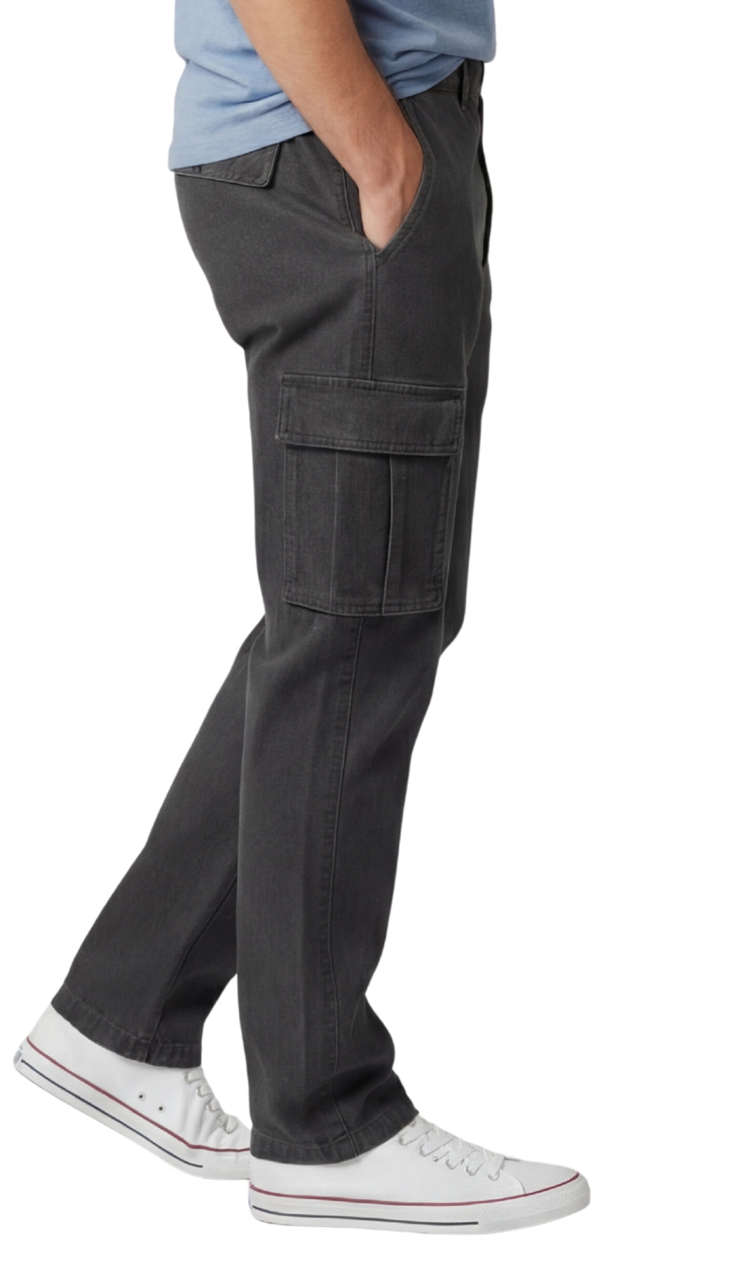 Men's Lightweight Double Cargo Pocket Pull-On Jeans TURTLE BAY APPAREL