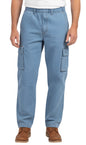 Men's Lightweight Double Cargo Pocket Pull-On Jeans TURTLE BAY APPAREL