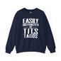 Easily Distracted By Tits and Tacos Crewneck Sweatshirt The Devil's Pickle