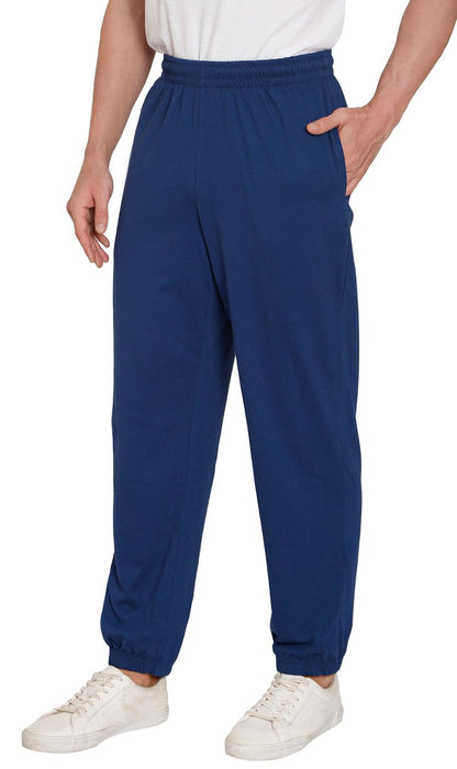 Mens Pull On Elastic Waist Knit Pants - Relaxed Dressing for Comfort