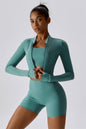 The Eloise Jacket Sports Bra Shorts 3-Piece Set Fitglutes Activewear Gymwear Sportswear & Workout Clothes
