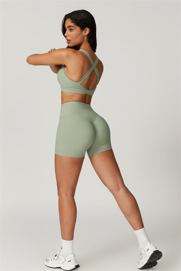The Eloise Sports Bra Shorts 2-Piece Set Fitglutes Activewear Gymwear Sportswear & Workout Clothes