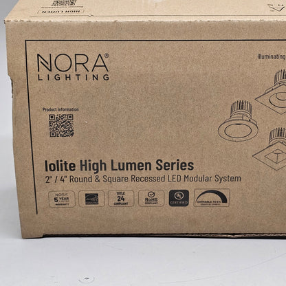 NORA LIGHTING Lolite 4" LED Square Recessed Trim 1000 Lumens PayWut