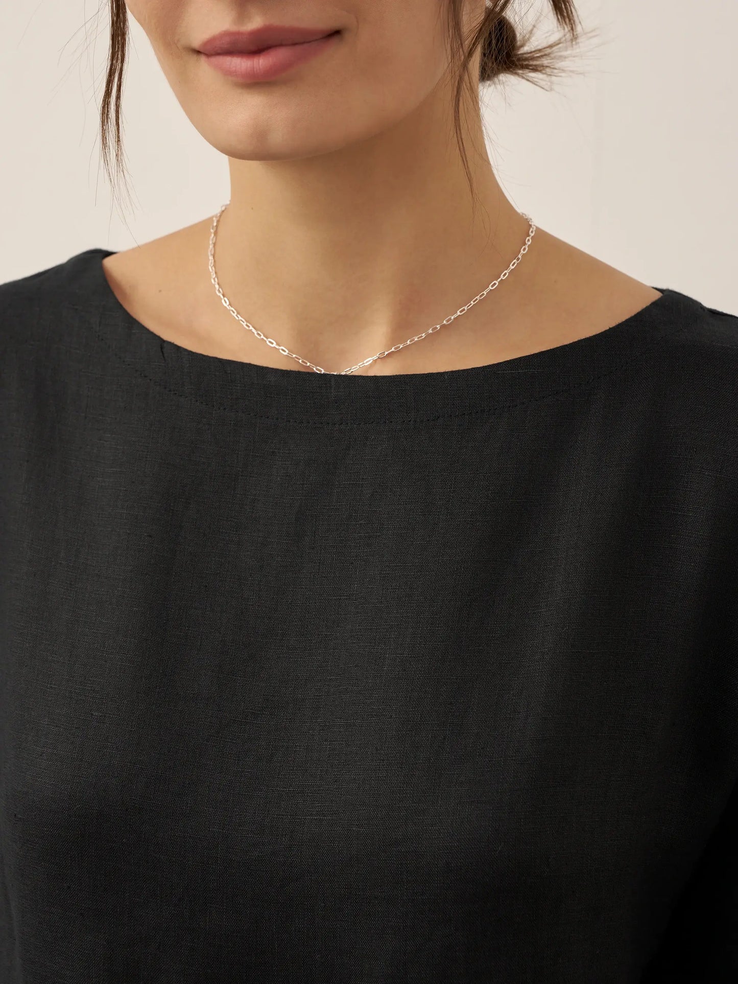 100% Linen A-Line Midi Dress VALENCIA LINTICO